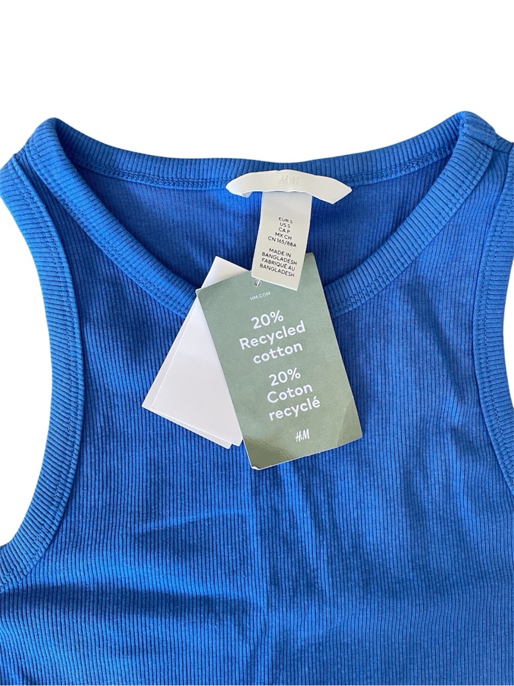 H&M Ribbed Cropped Tank Top - Picture 3 of 5